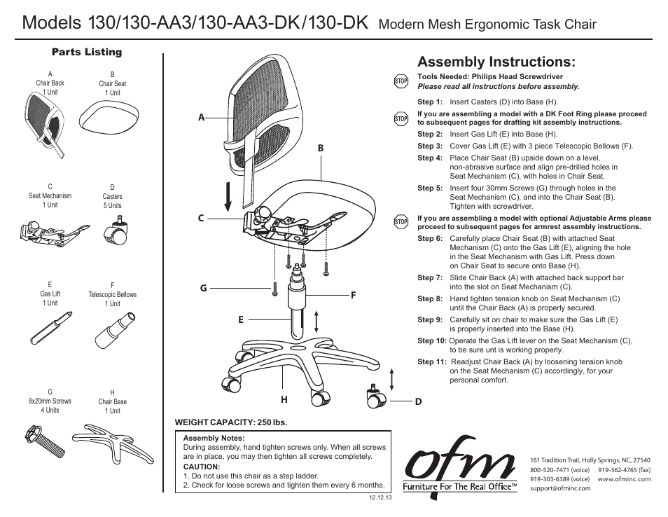 OFM 336 User Manual | 3 pages