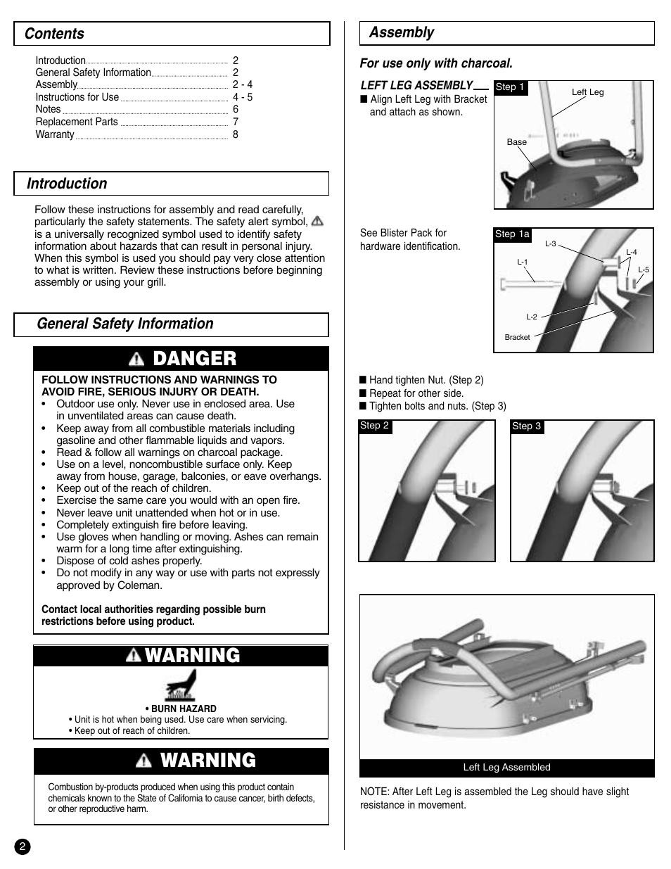 Coleman p9945-700 User Manual | Page 2 / 8