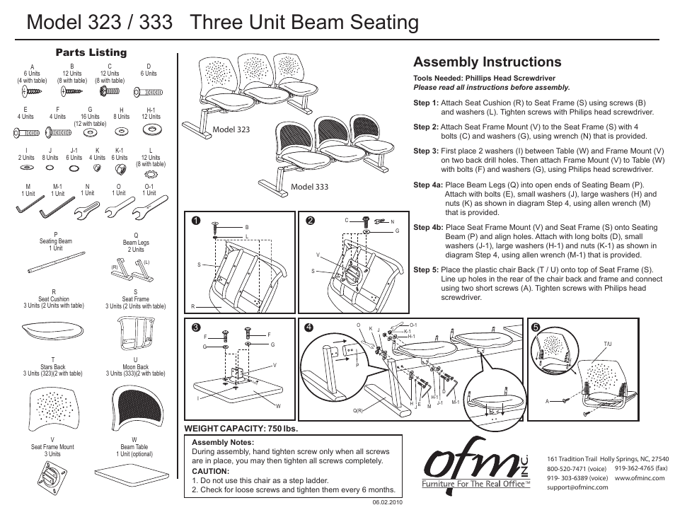 OFM 333 User Manual | 1 page