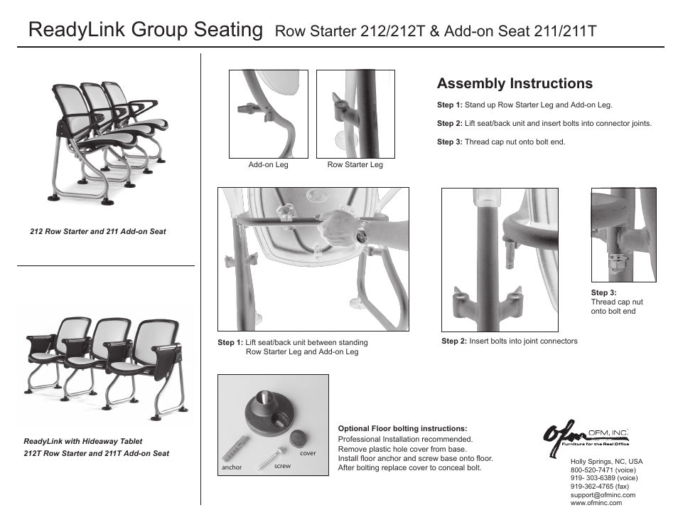 OFM 211T User Manual | 1 page