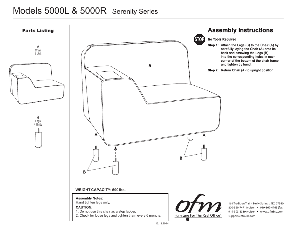 OFM 5000R User Manual | 1 page