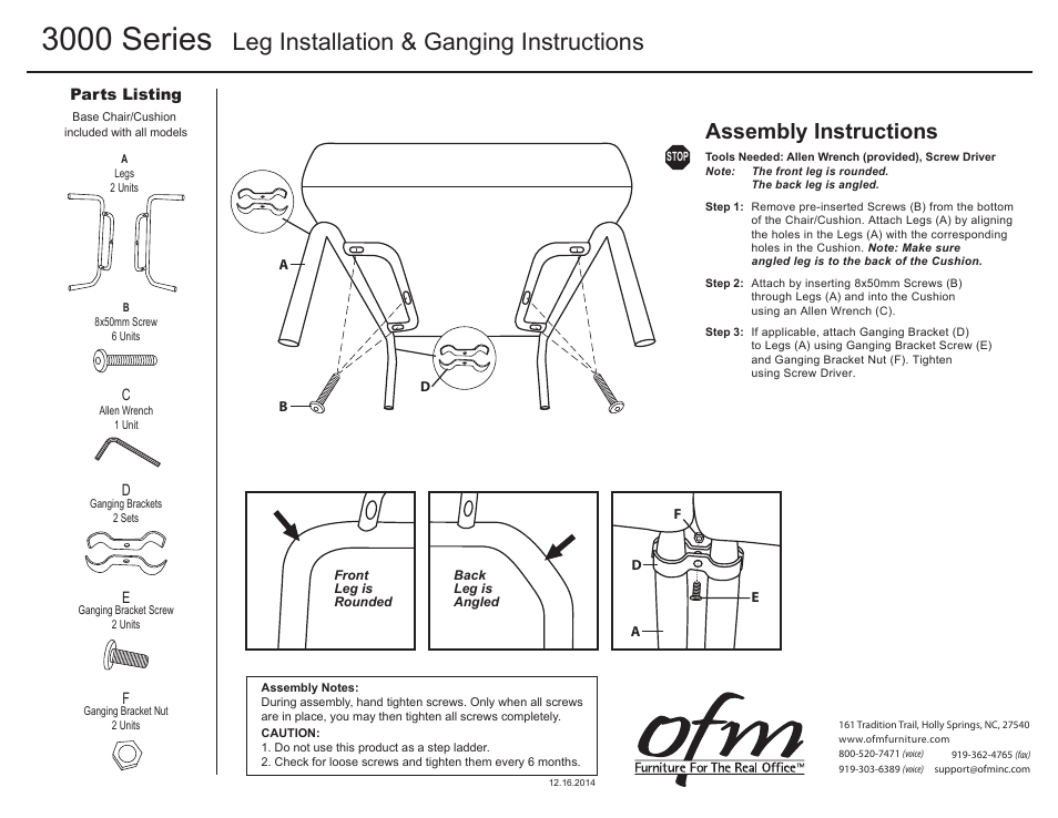 OFM 3000 Series User Manual | 1 page