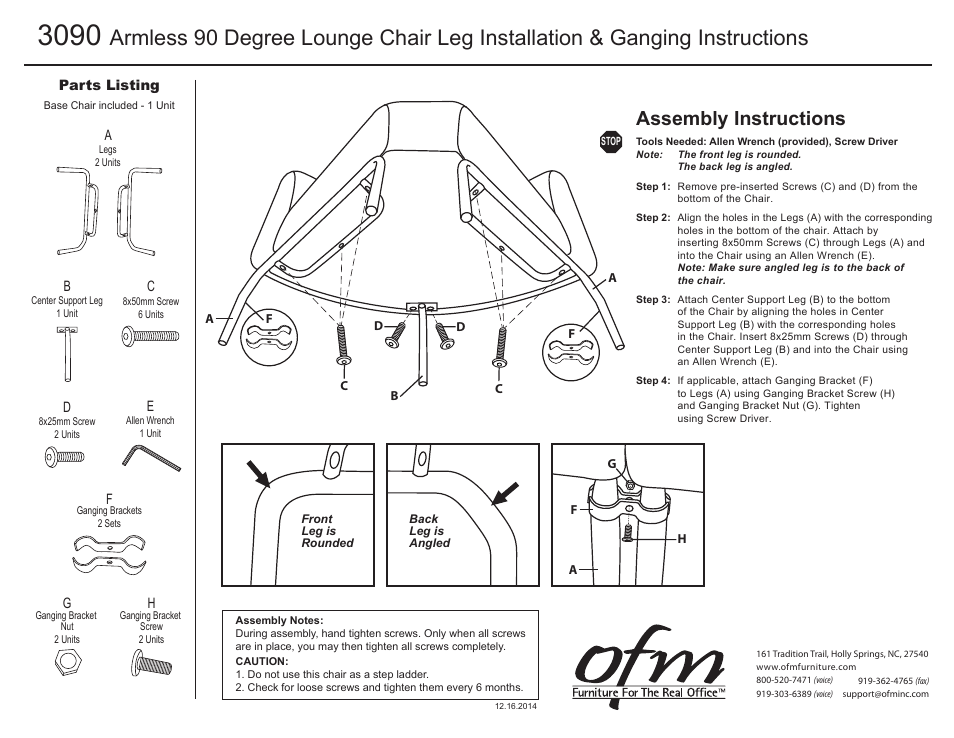 OFM 3090 Series User Manual | 1 page