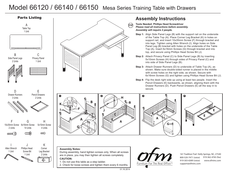 OFM 66150 User Manual | 1 page