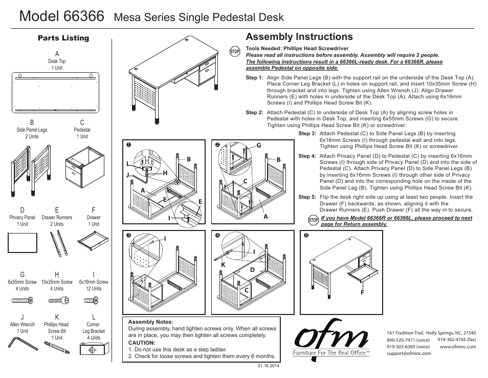 OFM 66366 User Manual | 1 page
