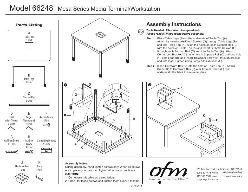 OFM 66248 User Manual | 1 page