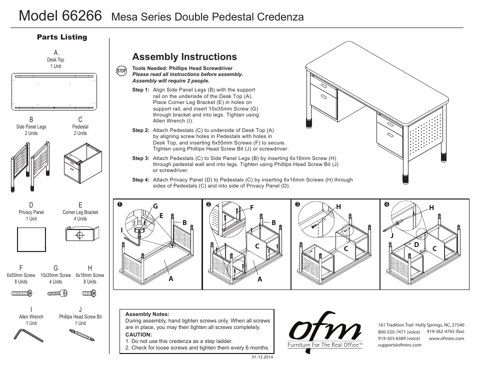 OFM 66266 User Manual | 1 page