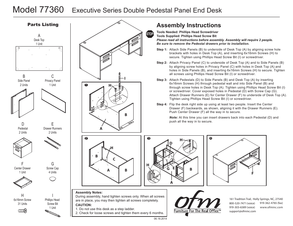 OFM 77360 User Manual | 2 pages