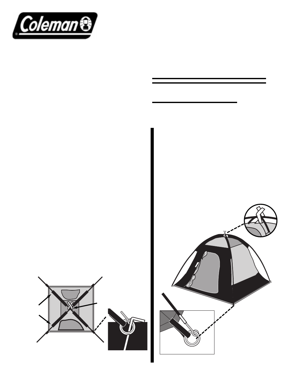 Coleman SUNDOME 9262C905 User Manual | 2 pages