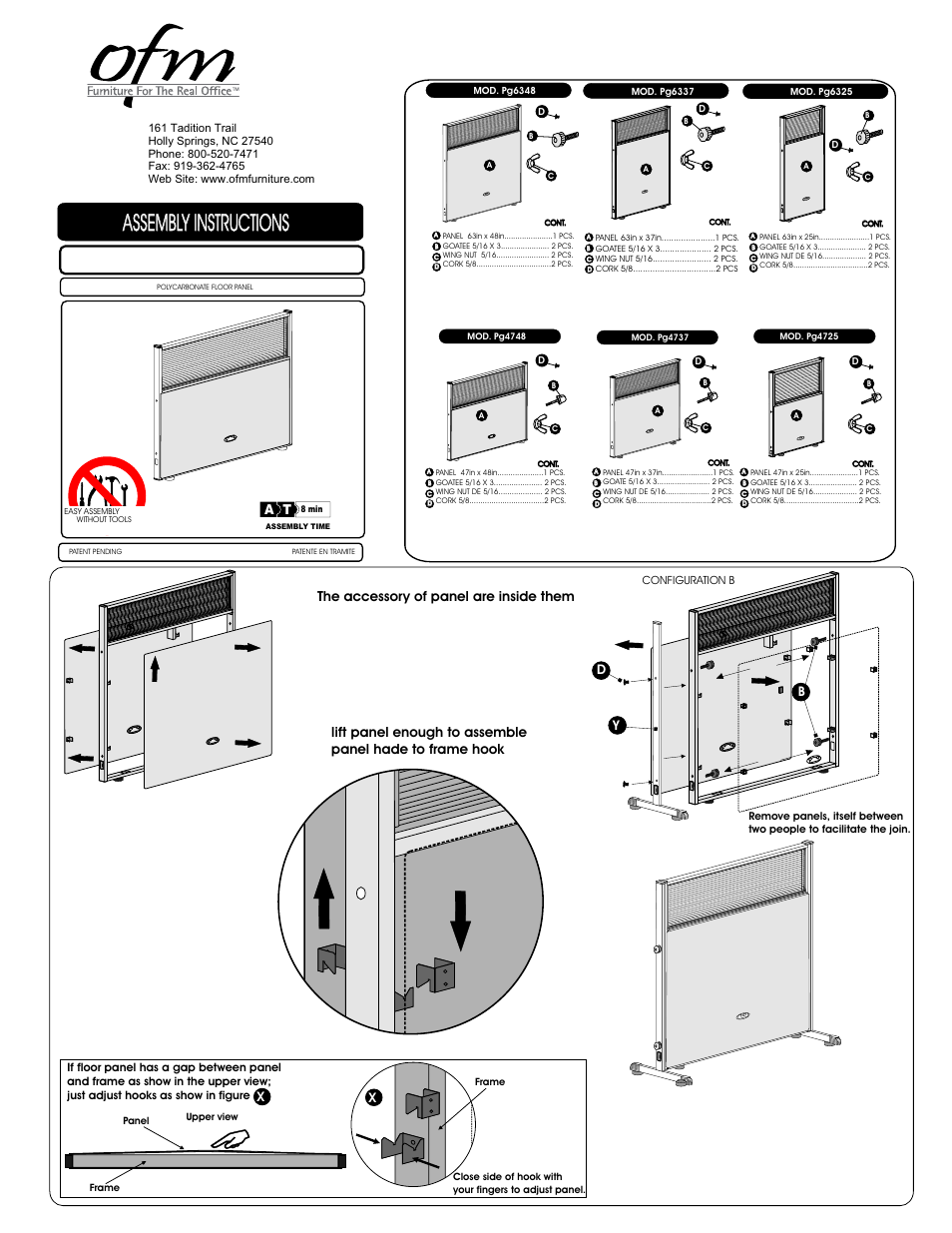 OFM R1X4-4772-P User Manual | 3 pages