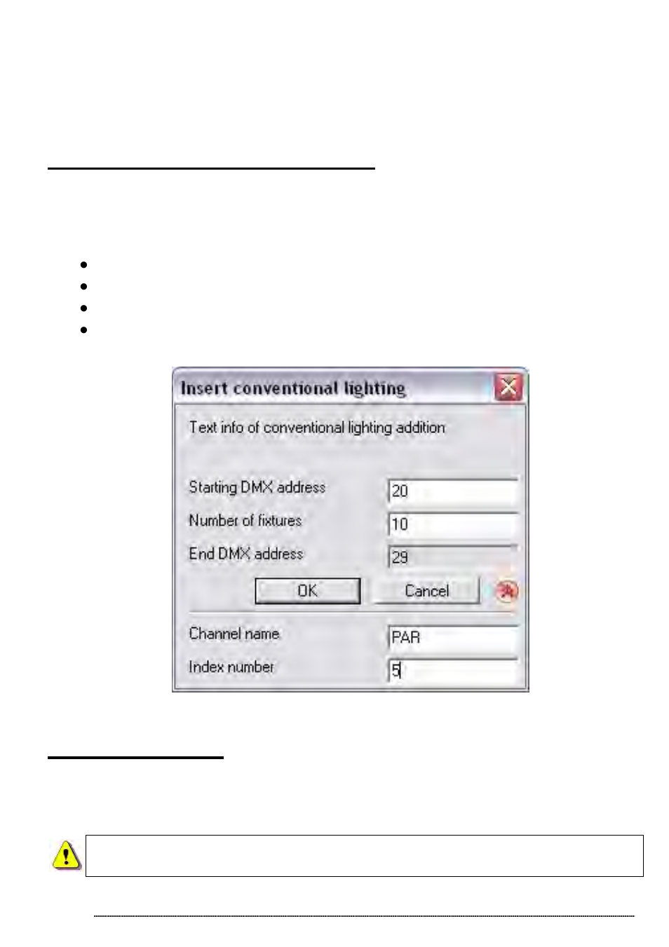 Inserting conventional lighting, Deleting fixtures | OmniSistem Das Light User Manual | Page 11 / 120