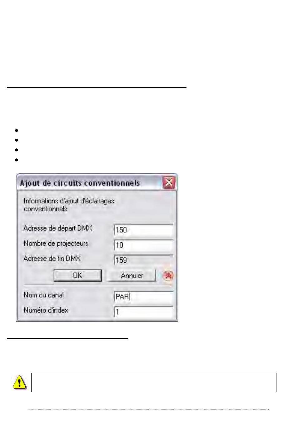 Insertion d’éclairages conventionnels, Suppression d’éclairages | OmniSistem Das Light User Manual | Page 50 / 120