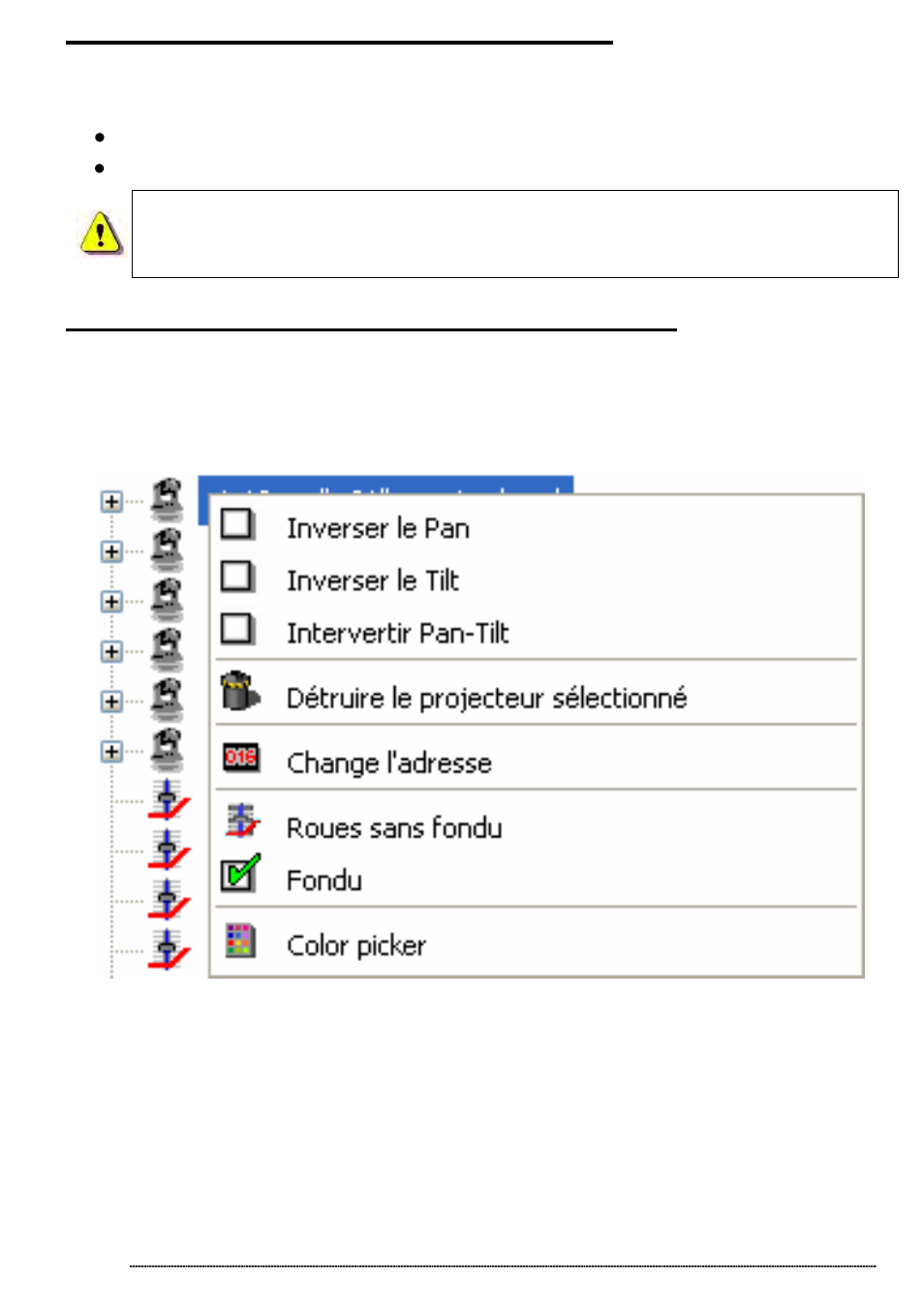 Méthode du shift et des groupes fx, Modification des adresses des éclairages | OmniSistem Das Light User Manual | Page 75 / 120