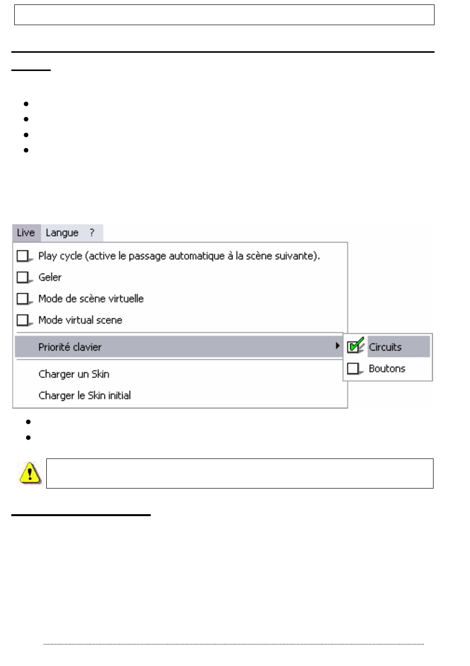 Fonction live only | OmniSistem Das Light User Manual | Page 76 / 120