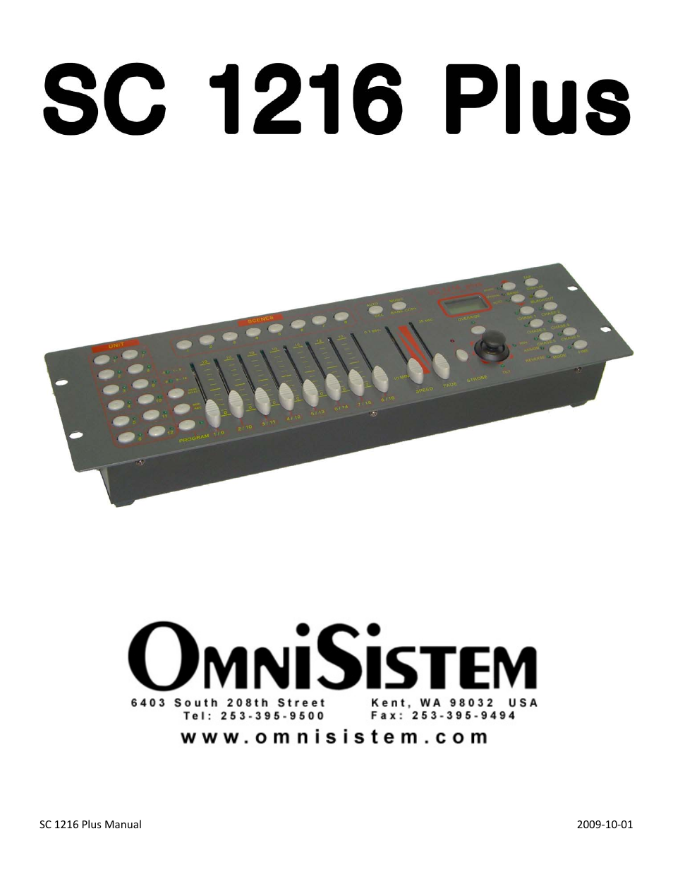 OmniSistem SC 1216 User Manual | 14 pages