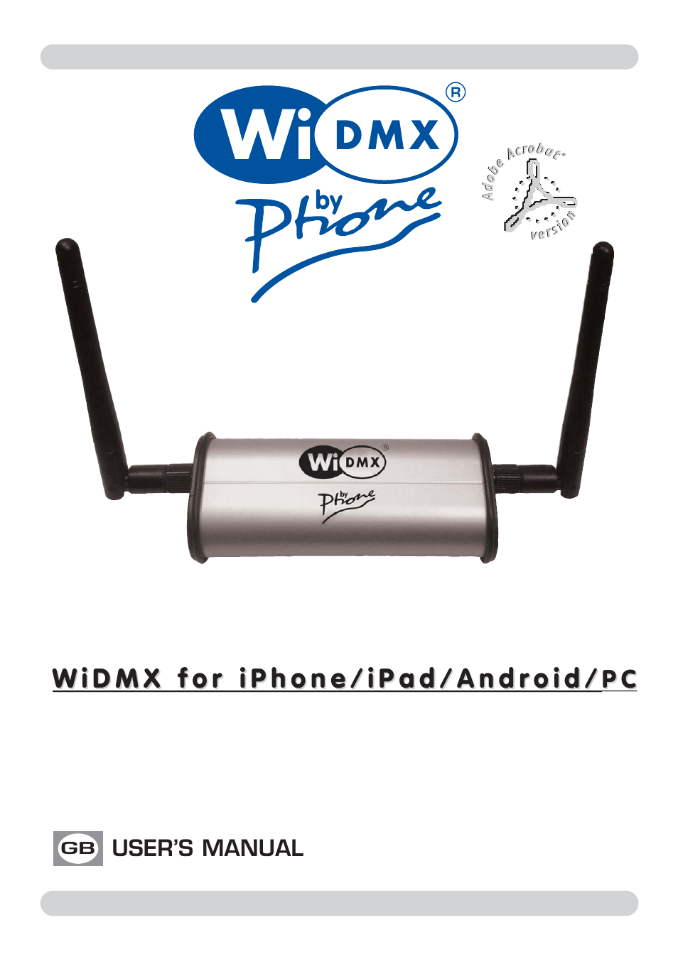 OmniSistem WiDMX by Phone User Manual | 4 pages
