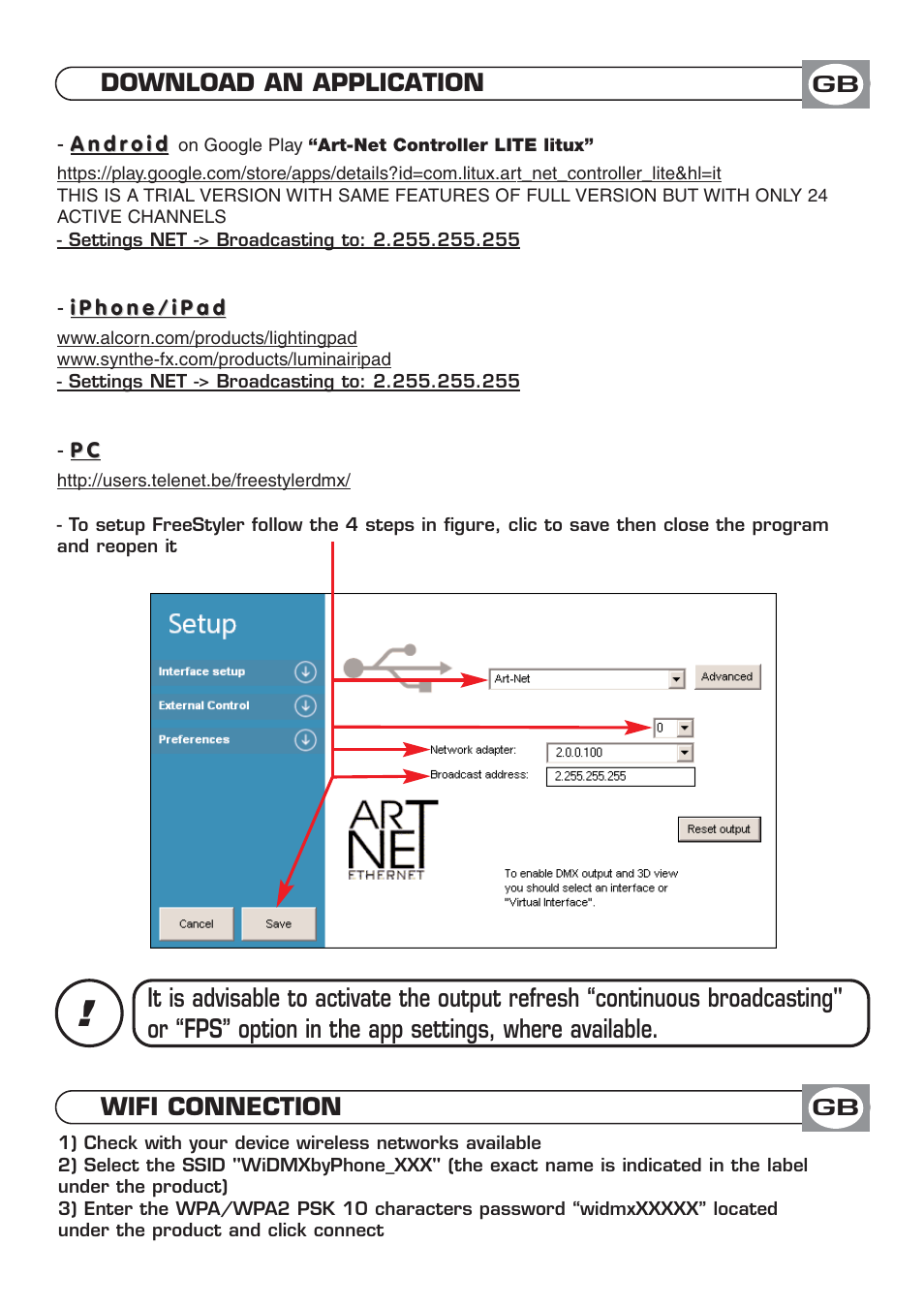 OmniSistem WiDMX by Phone User Manual | Page 3 / 4