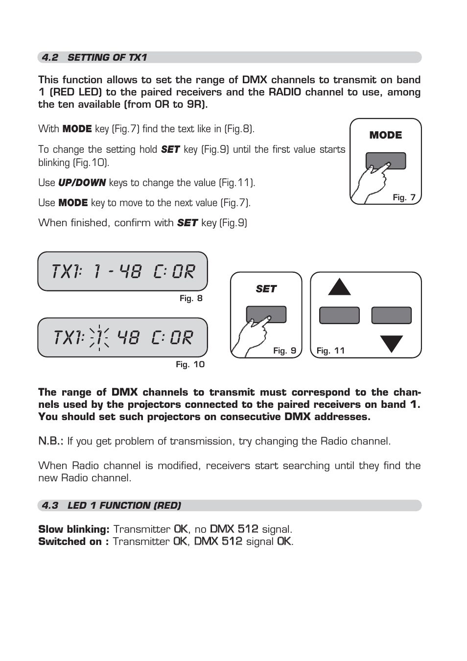 1 - 48 c, 1 48 c | OmniSistem WiDMX Transceiver User Manual | Page 11 / 24