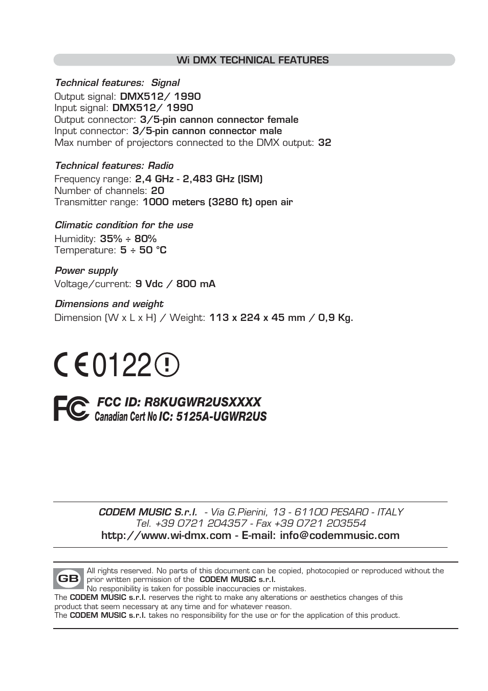 OmniSistem WiDMX Transceiver User Manual | Page 24 / 24