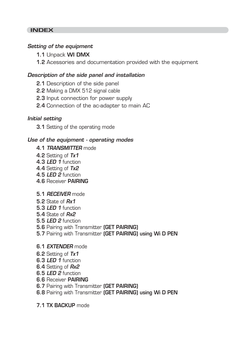 OmniSistem WiDMX Transceiver User Manual | Page 6 / 24