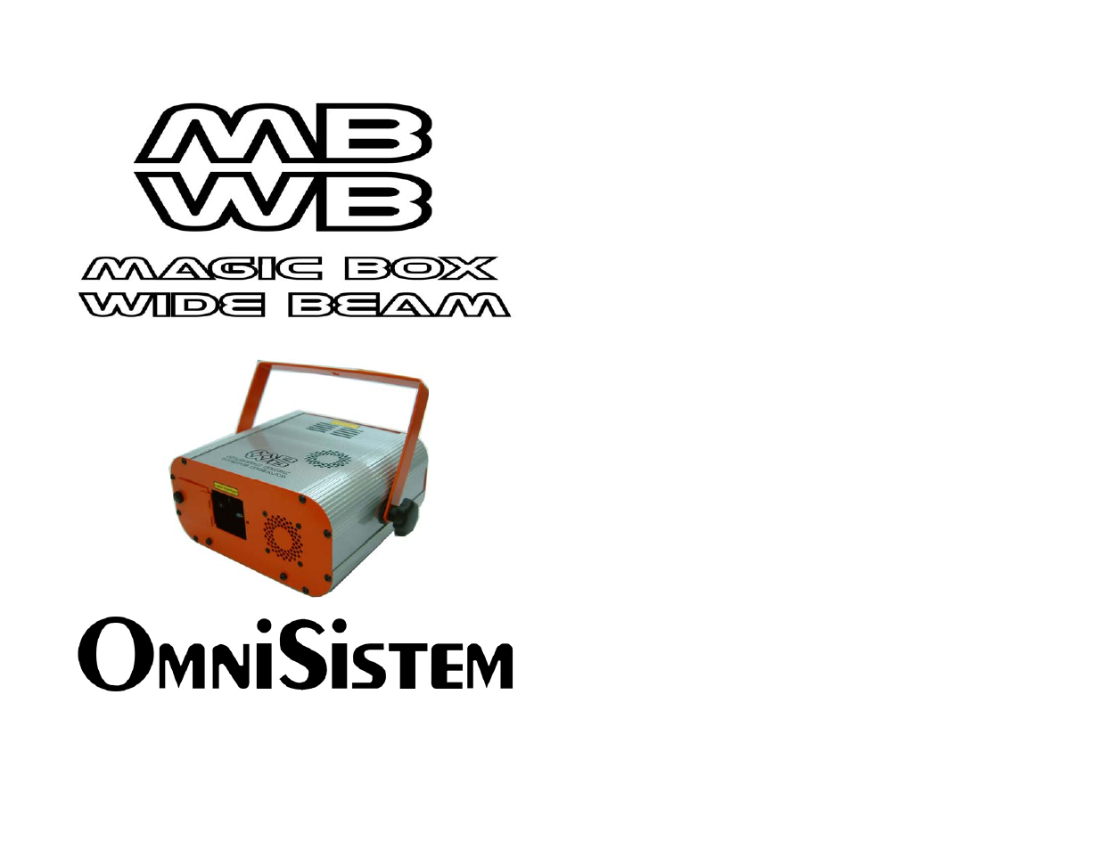 OmniSistem Magic Box Wide Beam User Manual | 4 pages