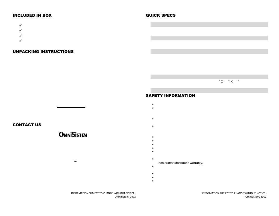 OmniSistem LED Dancer 2 User Manual | Page 2 / 4