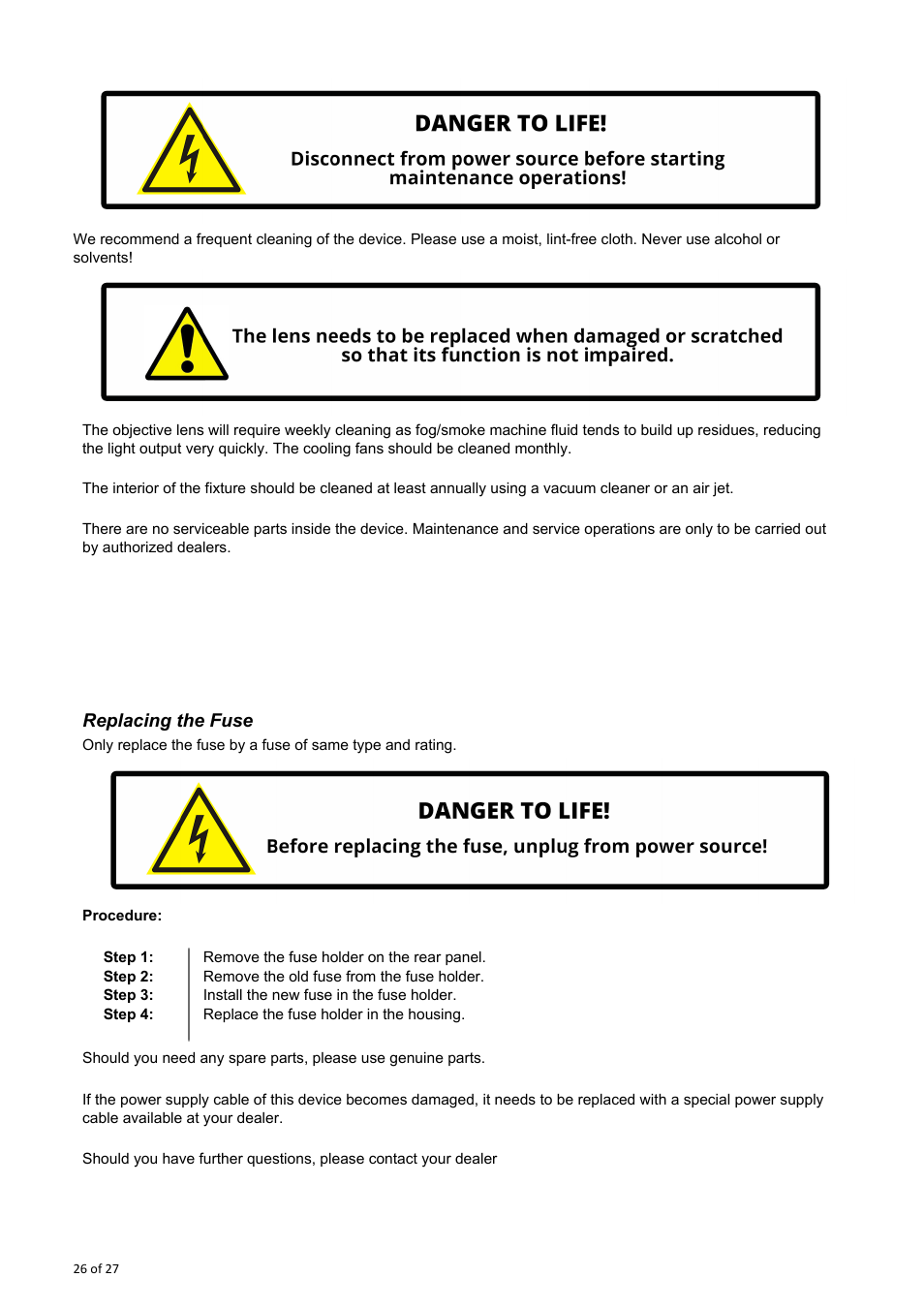 OmniSistem OnyxPro 101 User Manual | Page 26 / 27