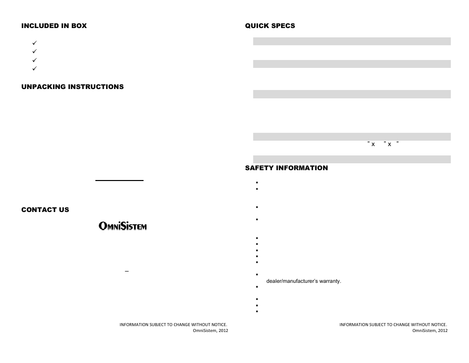 OmniSistem RetroScanGPro User Manual | Page 2 / 4