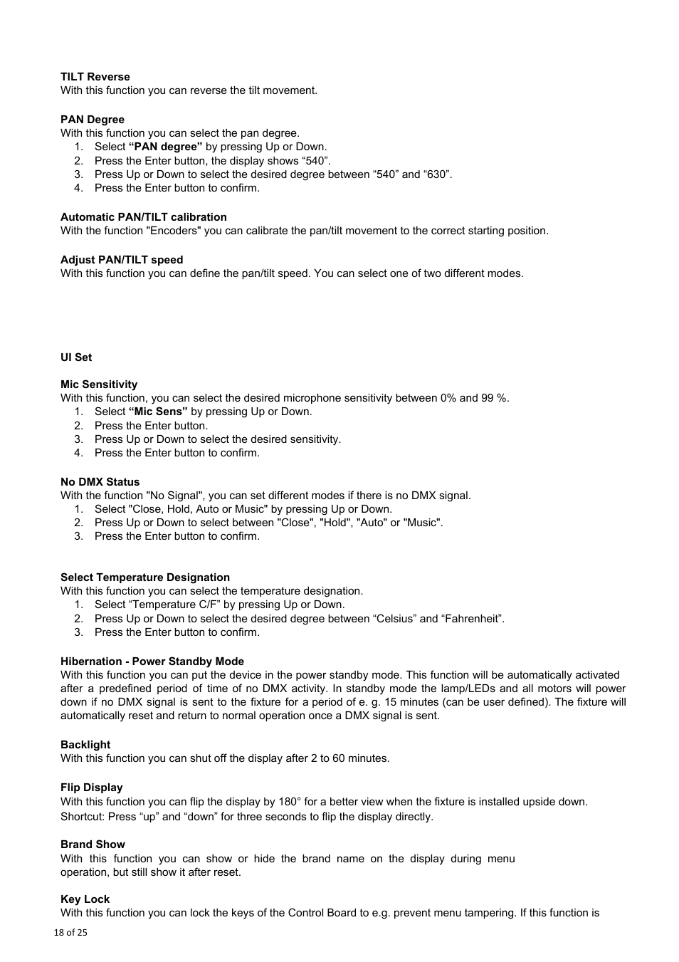 OmniSistem Spark 7 Zoom User Manual | Page 18 / 25