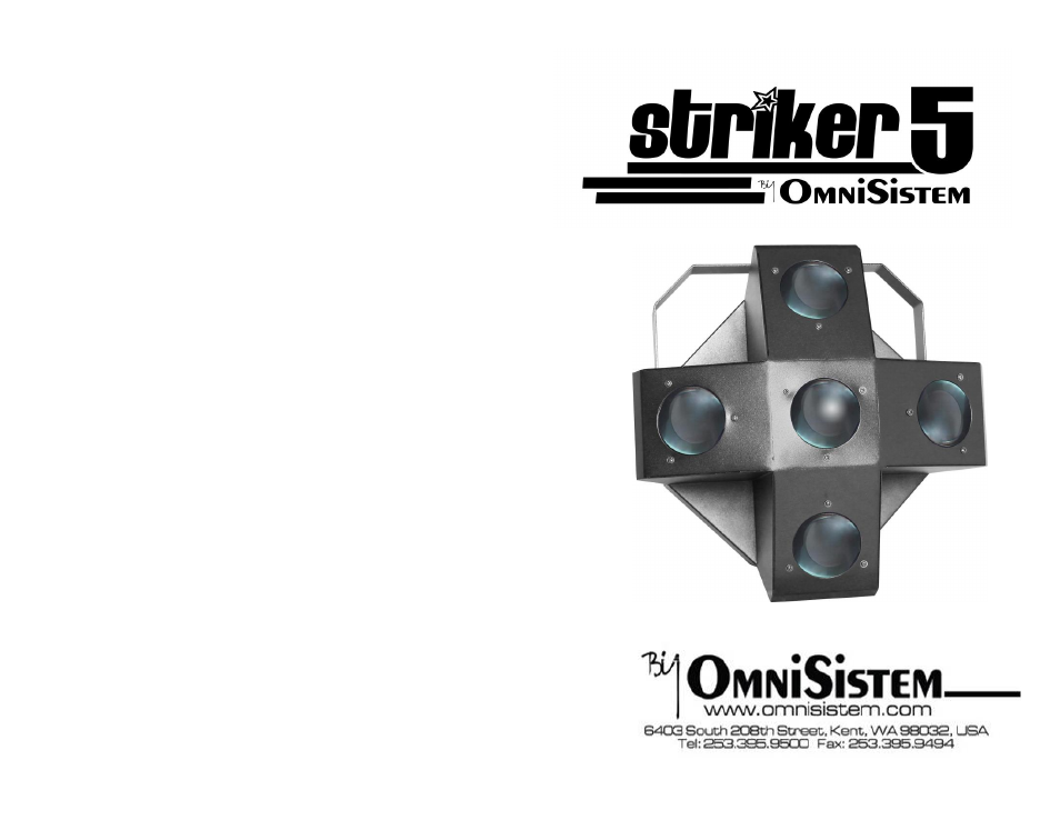 OmniSistem Striker 5 User Manual | 5 pages