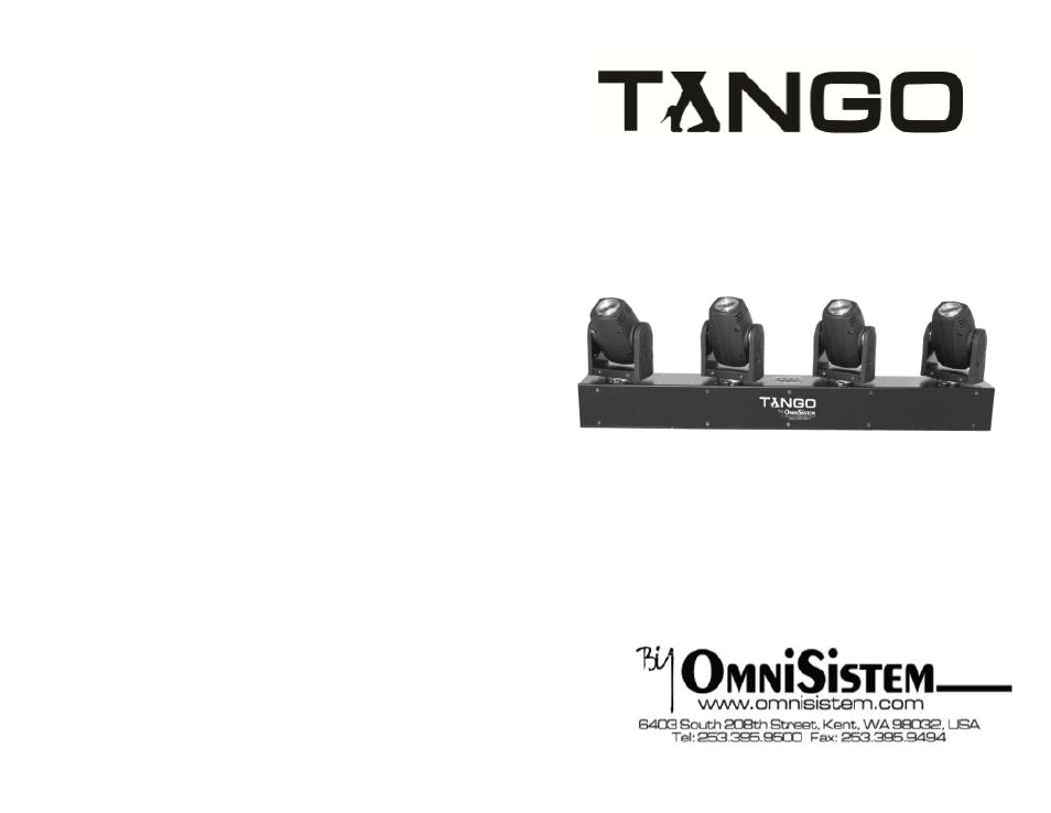 OmniSistem Tango User Manual | 4 pages