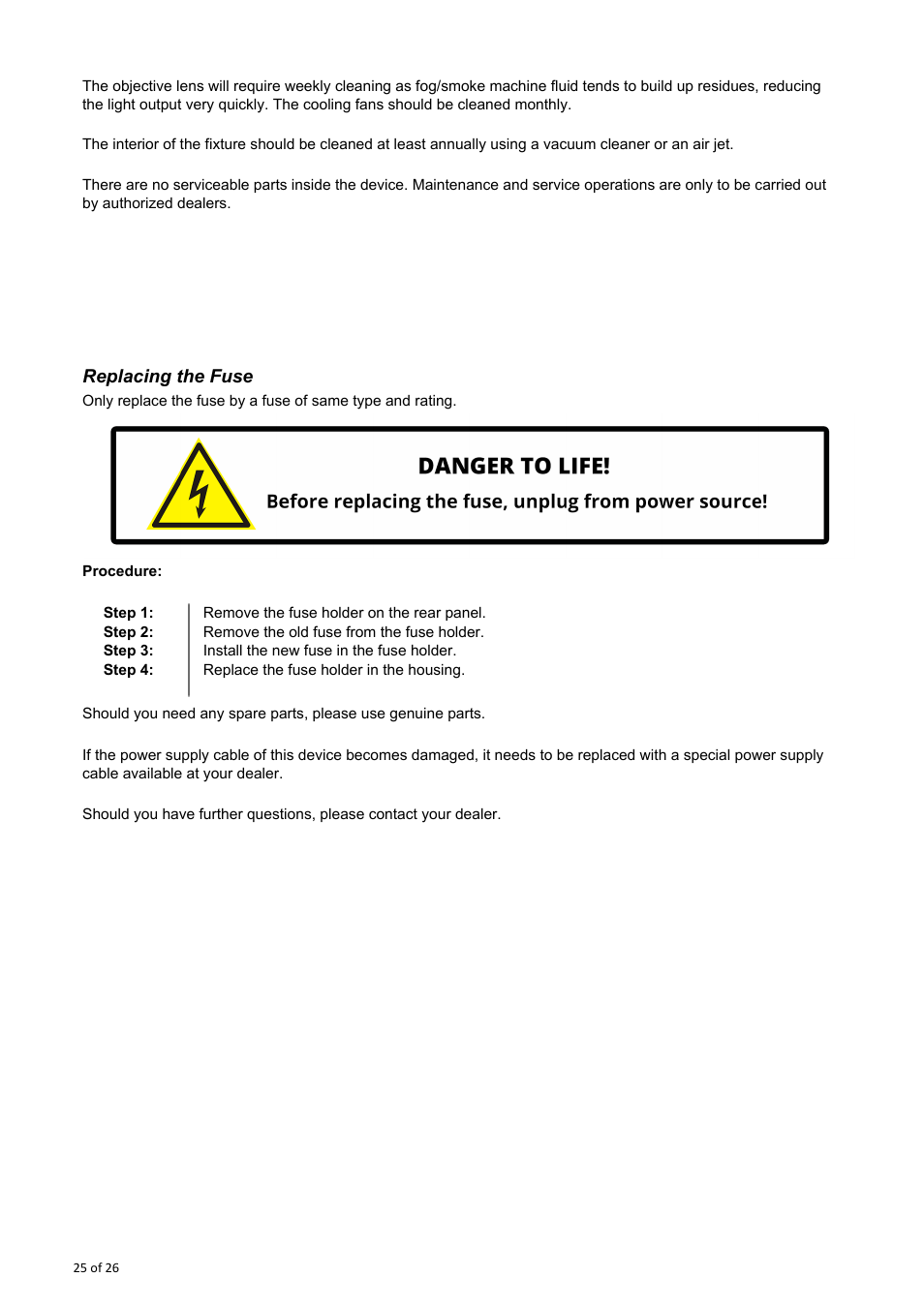 OmniSistem OnyxPro 132 User Manual | Page 25 / 26