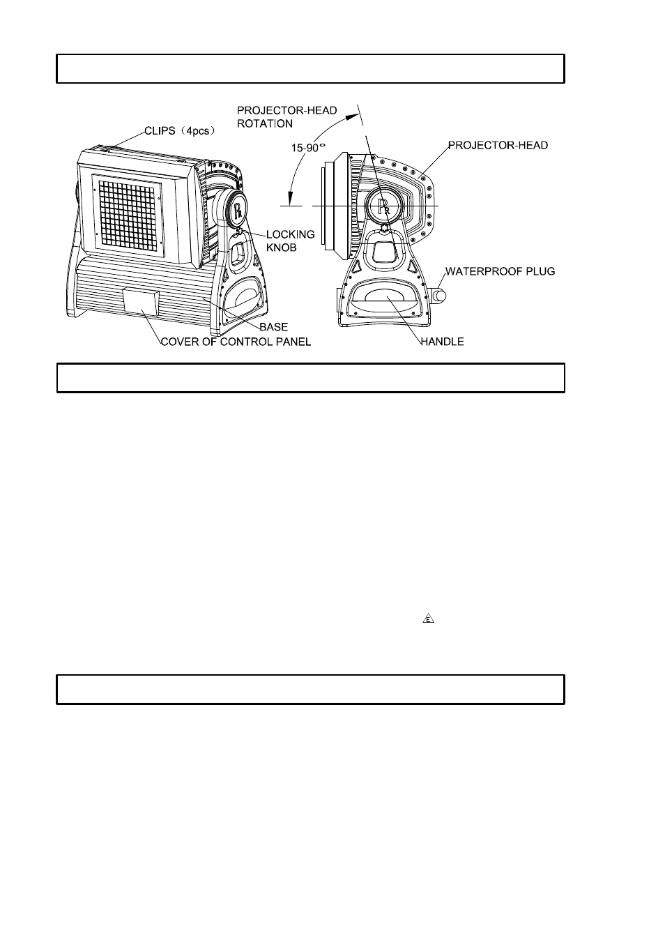 Structure fitting the lamp power supply - mains | OmniSistem PR Century Spot User Manual | Page 4 / 14