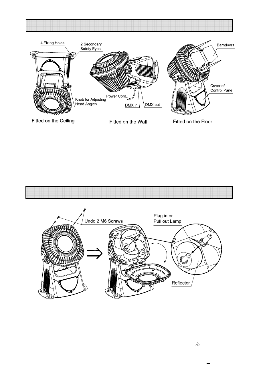 Fitting the lamp, Installing the projector | OmniSistem PR Design 150 Pro User Manual | Page 4 / 26