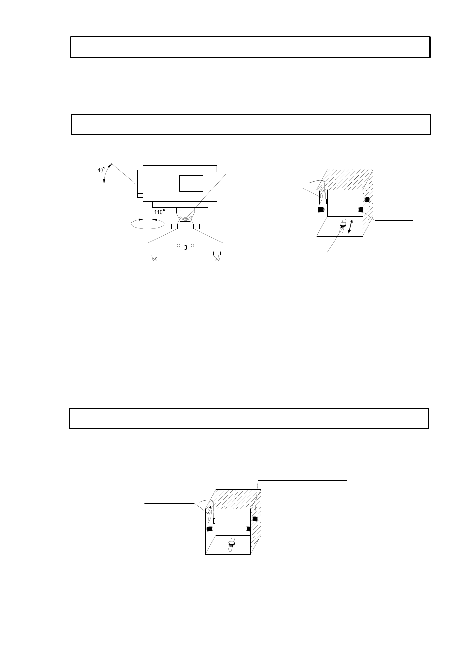Power supply - mains adjusting head angle, Reflector-bow operation | OmniSistem PR Headlight 2500 User Manual | Page 5 / 8