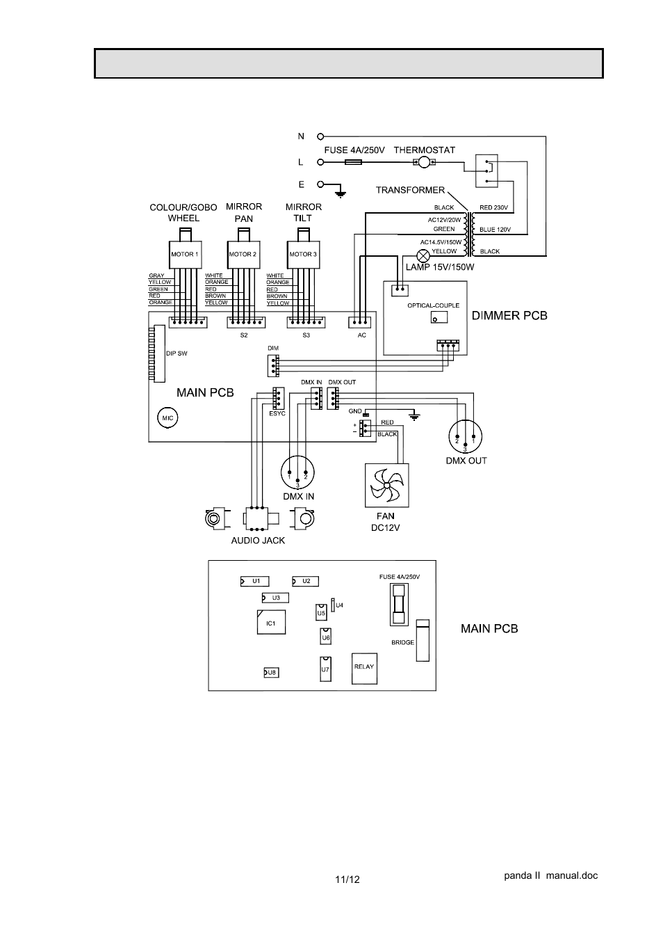 Electrical diagram | OmniSistem PR Panda II (KB) User Manual | Page 11 / 12
