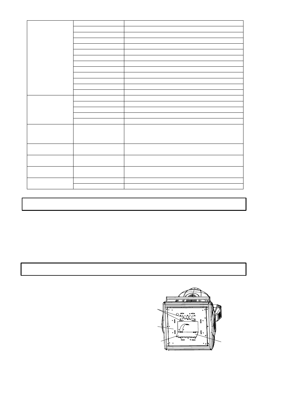 Changing belts, Led display, Pan’ s belts | Tilt’ s belts | OmniSistem PR Pilot 1200 User Manual | Page 12 / 20