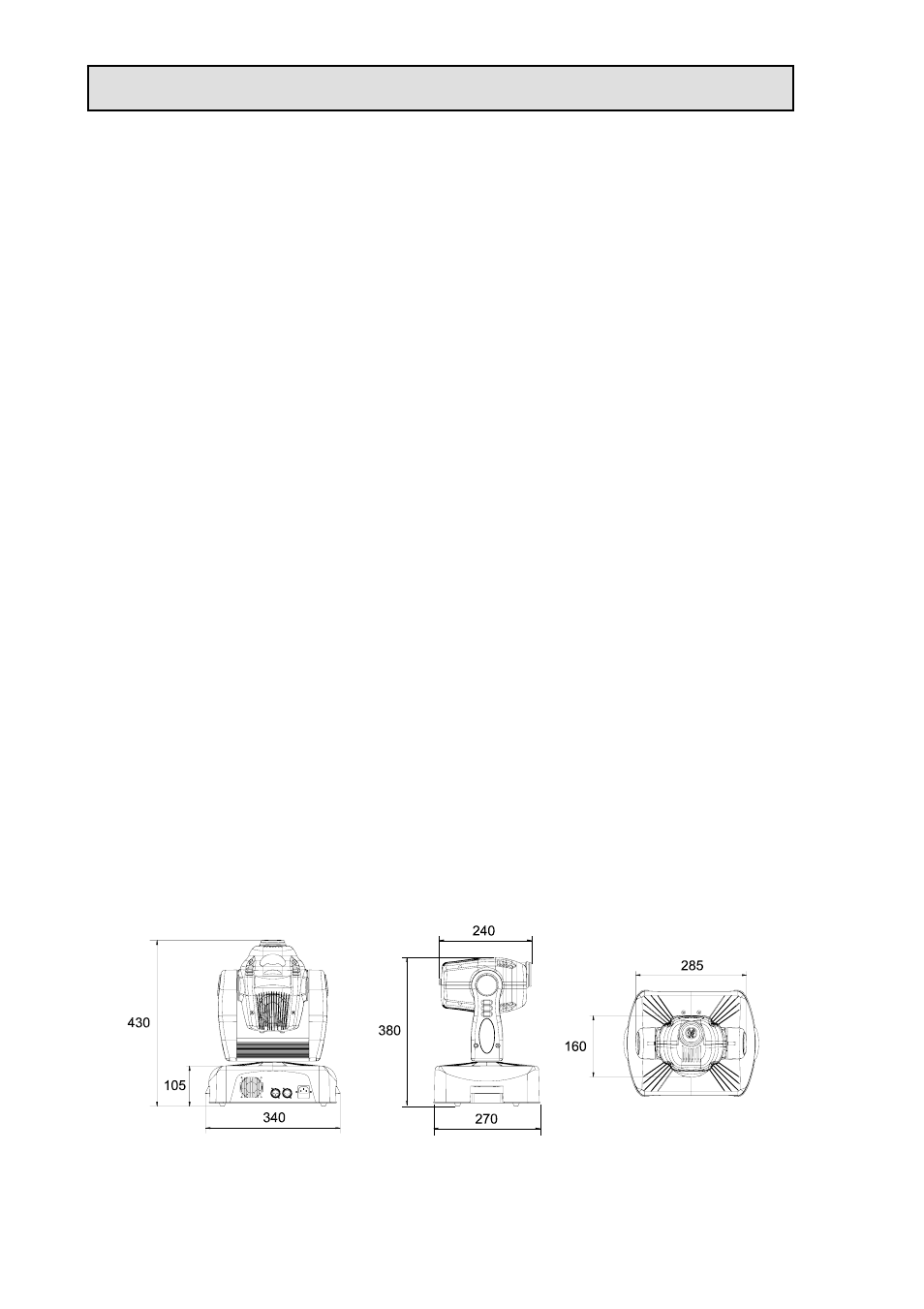 Technical data, Dimensions | OmniSistem PR Pilot 150 User Manual | Page 10 / 14