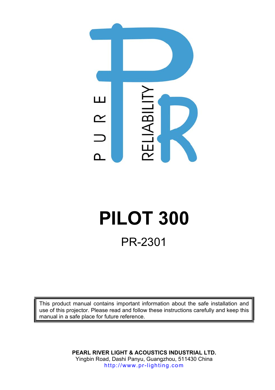 OmniSistem PR Pilot 300 User Manual | 14 pages