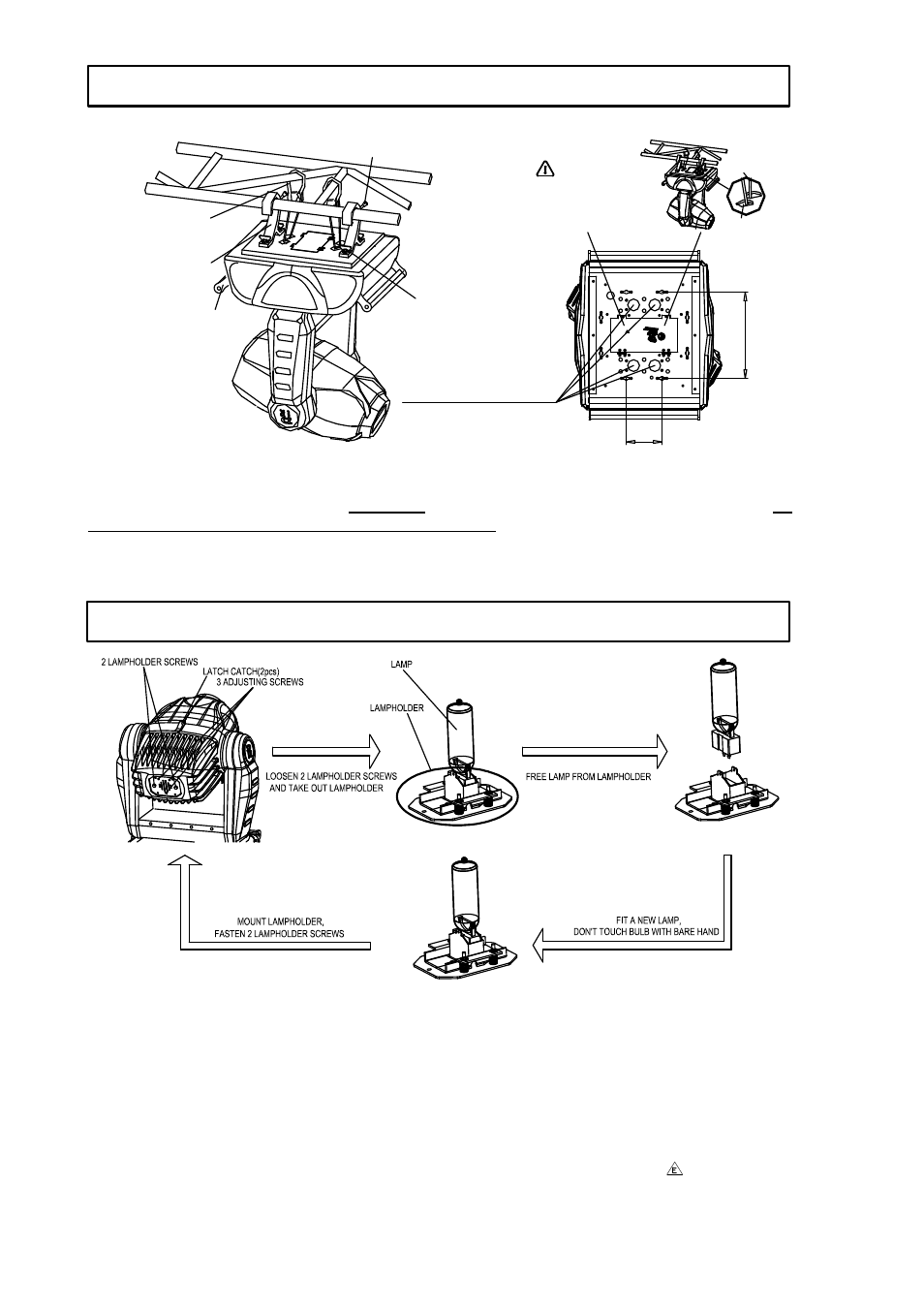 Fitting the lamp, Installing the projector | OmniSistem PR Pilot 575 User Manual | Page 4 / 22