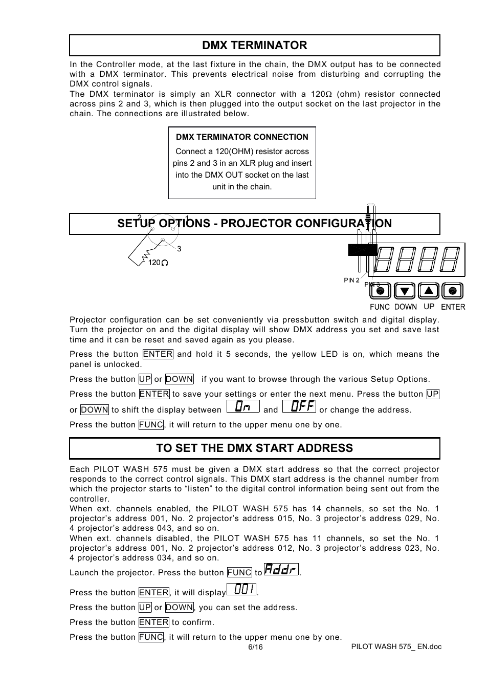 OmniSistem PR Pilot 575 Wash User Manual | Page 6 / 16