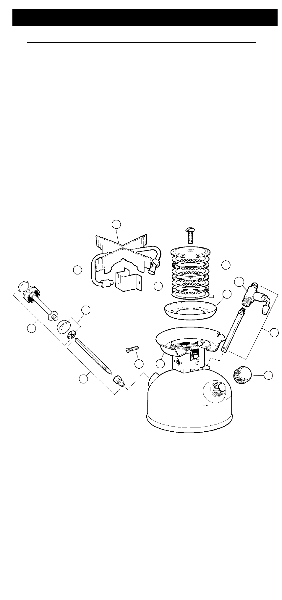 Replacement parts list, English-8 | Coleman 533 Series User Manual | Page 9 / 12