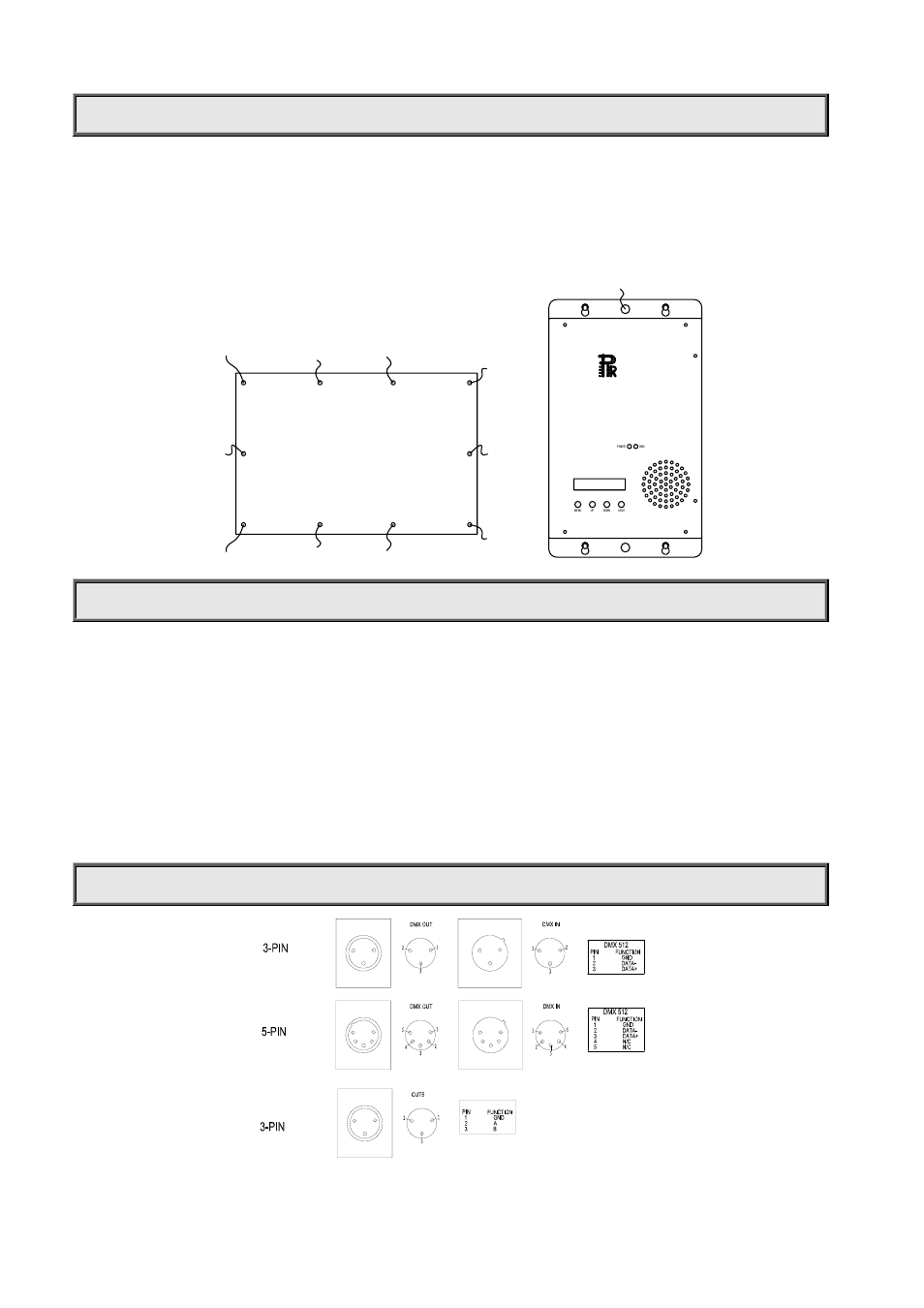 Led starbrite, Install the product, Power supply-mains | Control connections | OmniSistem PR Star Brite User Manual | Page 4 / 16