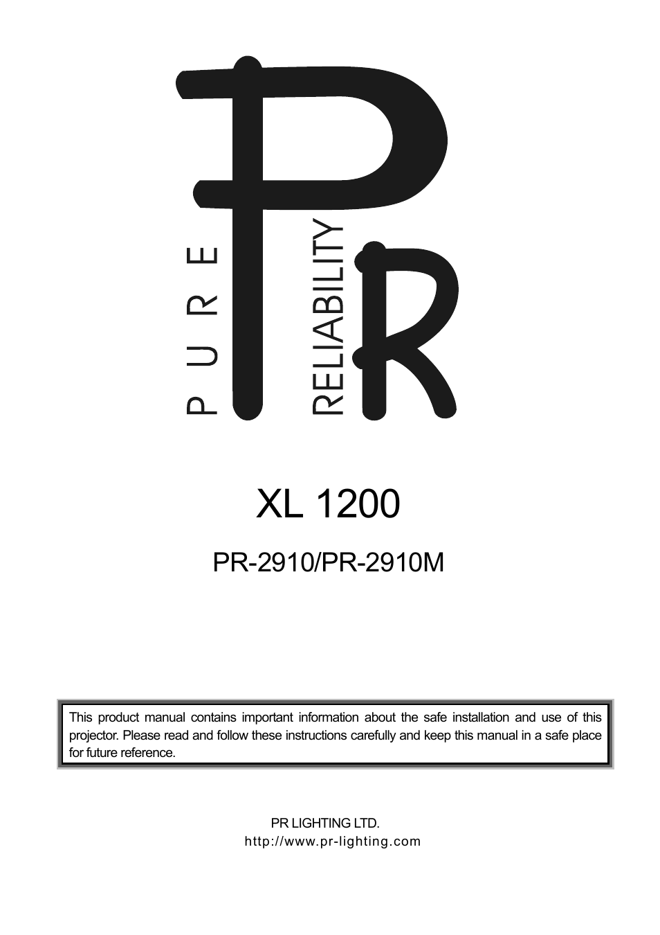 OmniSistem PR XL 1200 User Manual | 26 pages