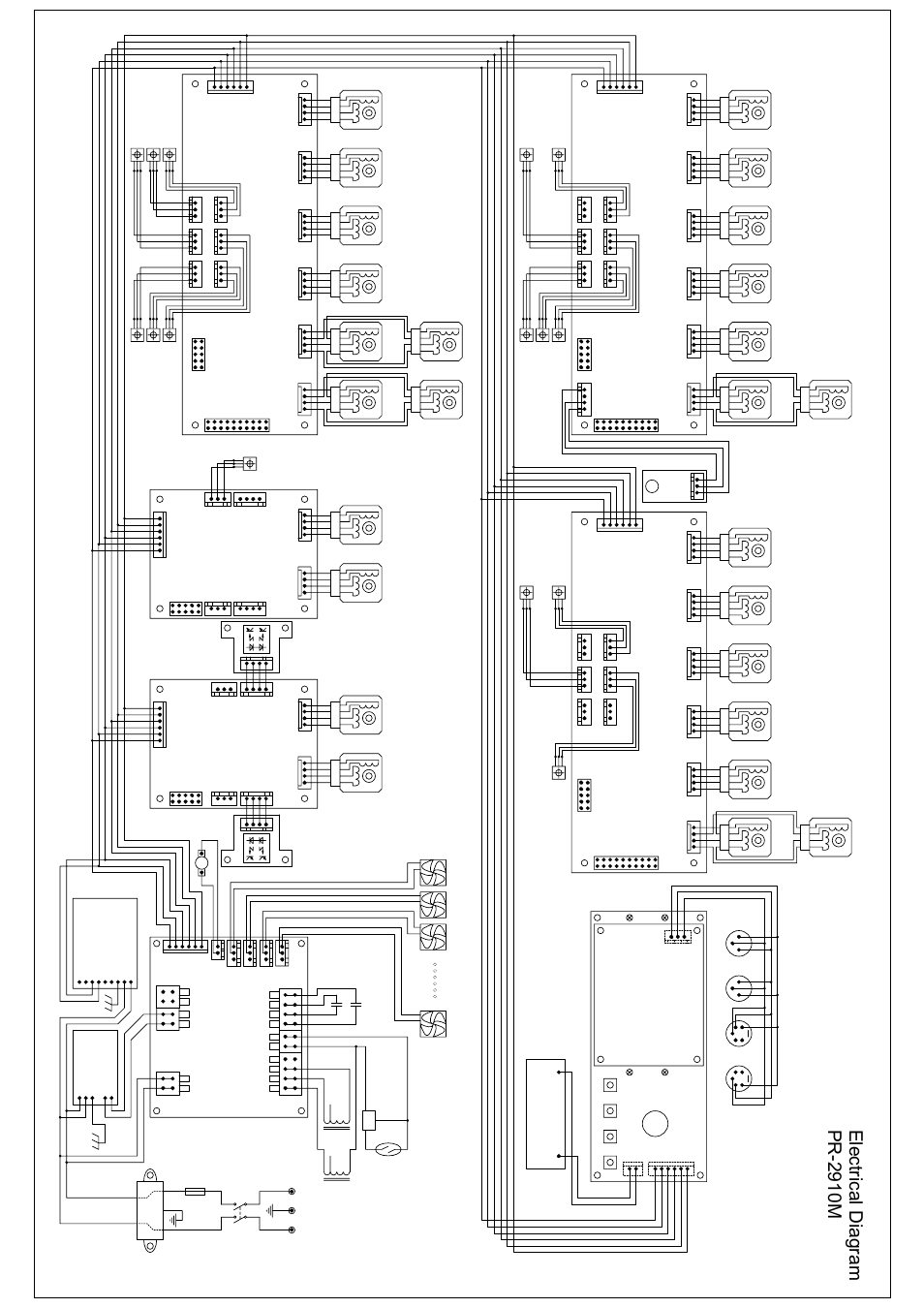 Electrical diagram pr-2910m, Ac i n put | OmniSistem PR XL 1200 User Manual | Page 22 / 26