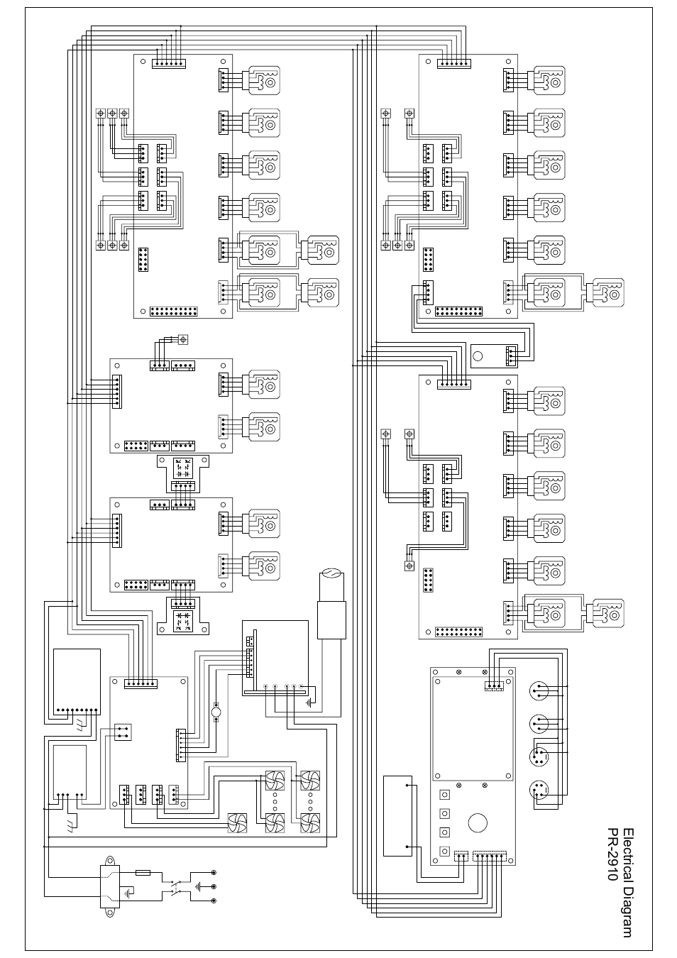 Electrical diagram pr-2910, Ac i n put | OmniSistem PR XL 1200 User Manual | Page 23 / 26