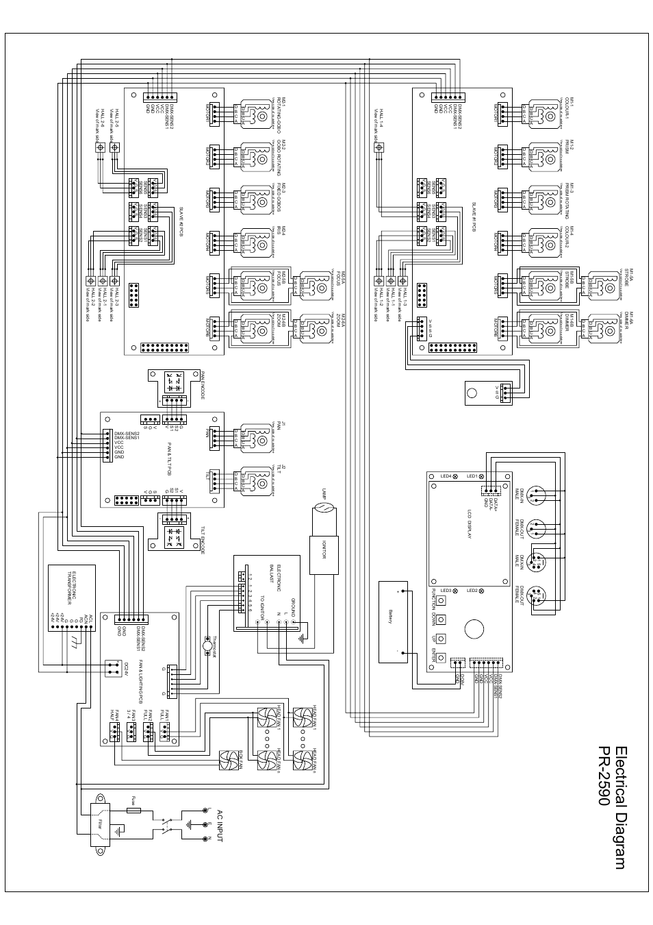 Electrical diagram pr-2590 | OmniSistem PR XL 575 User Manual | Page 21 / 24