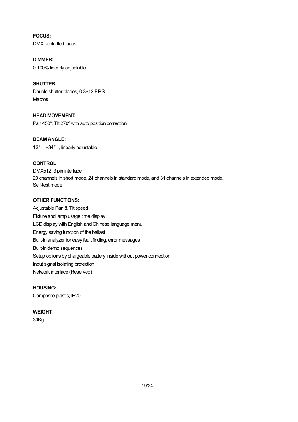 OmniSistem PR XL 700 User Manual | Page 19 / 24