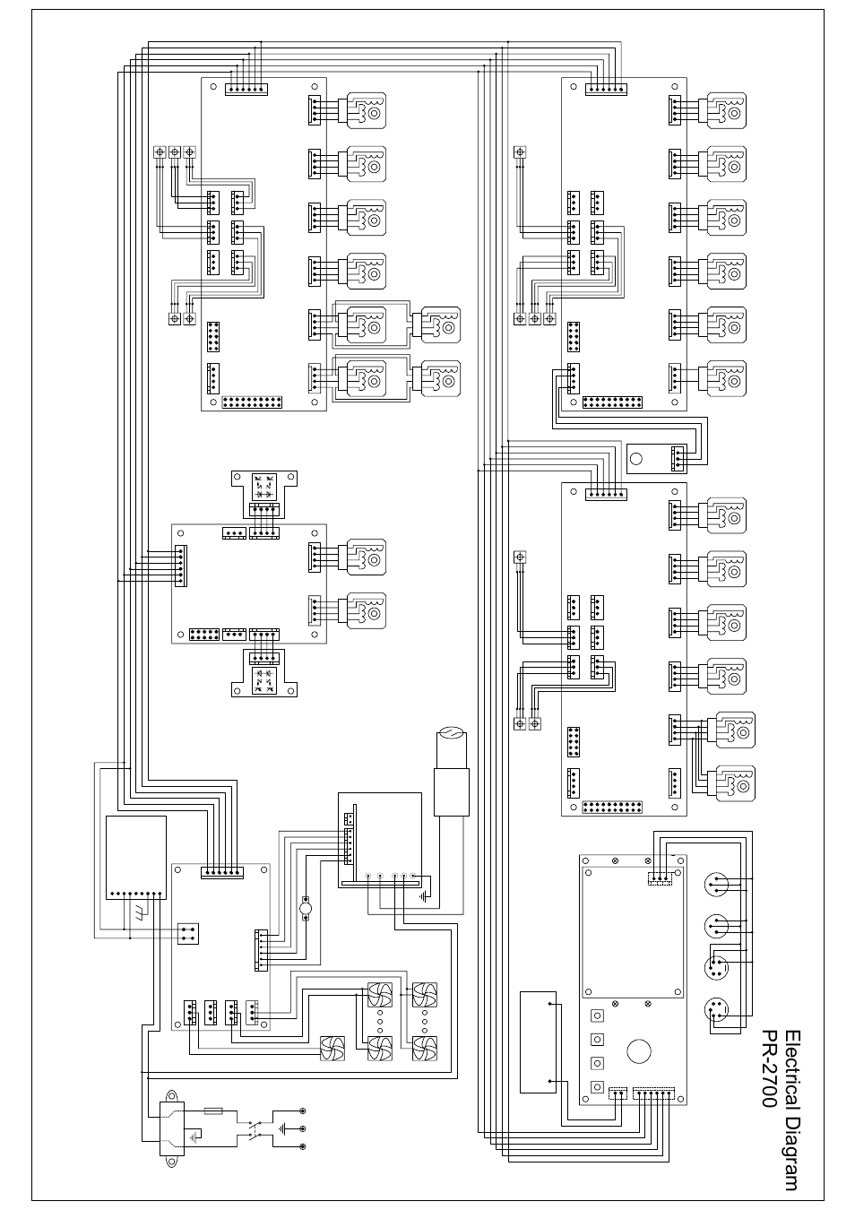 Electrical diagram pr-2700, Ac i n put | OmniSistem PR XL 700 User Manual | Page 21 / 24