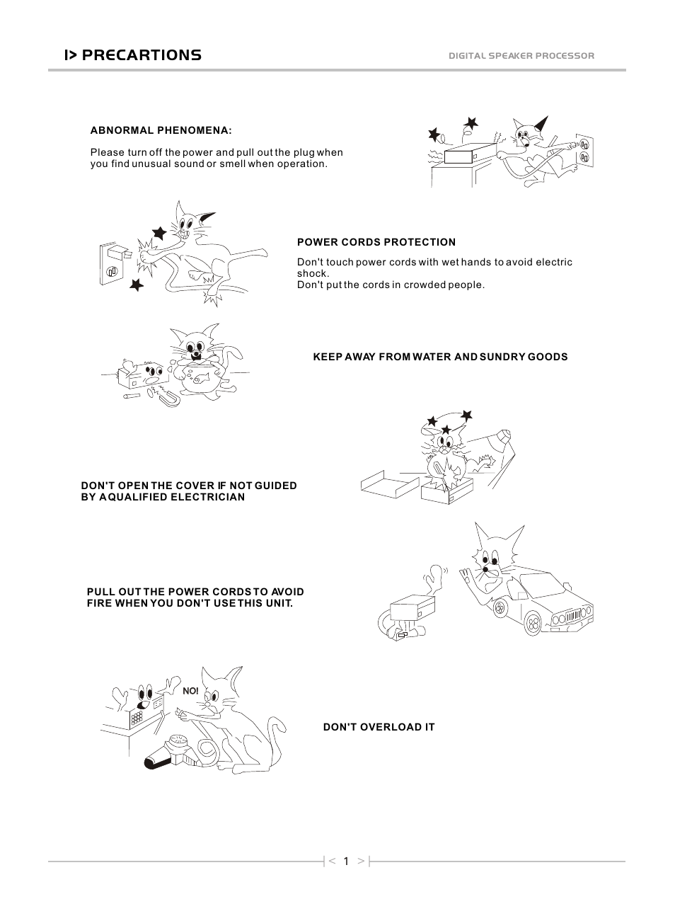 Т³гж 3, 1> precartions | OmniSistem Beta 3 – EC-2600U User Manual | Page 3 / 27